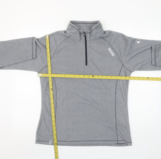 Regatta Great Outdoors Womens Grey 1/2 Zip Pullover Sweatshirt UK 14