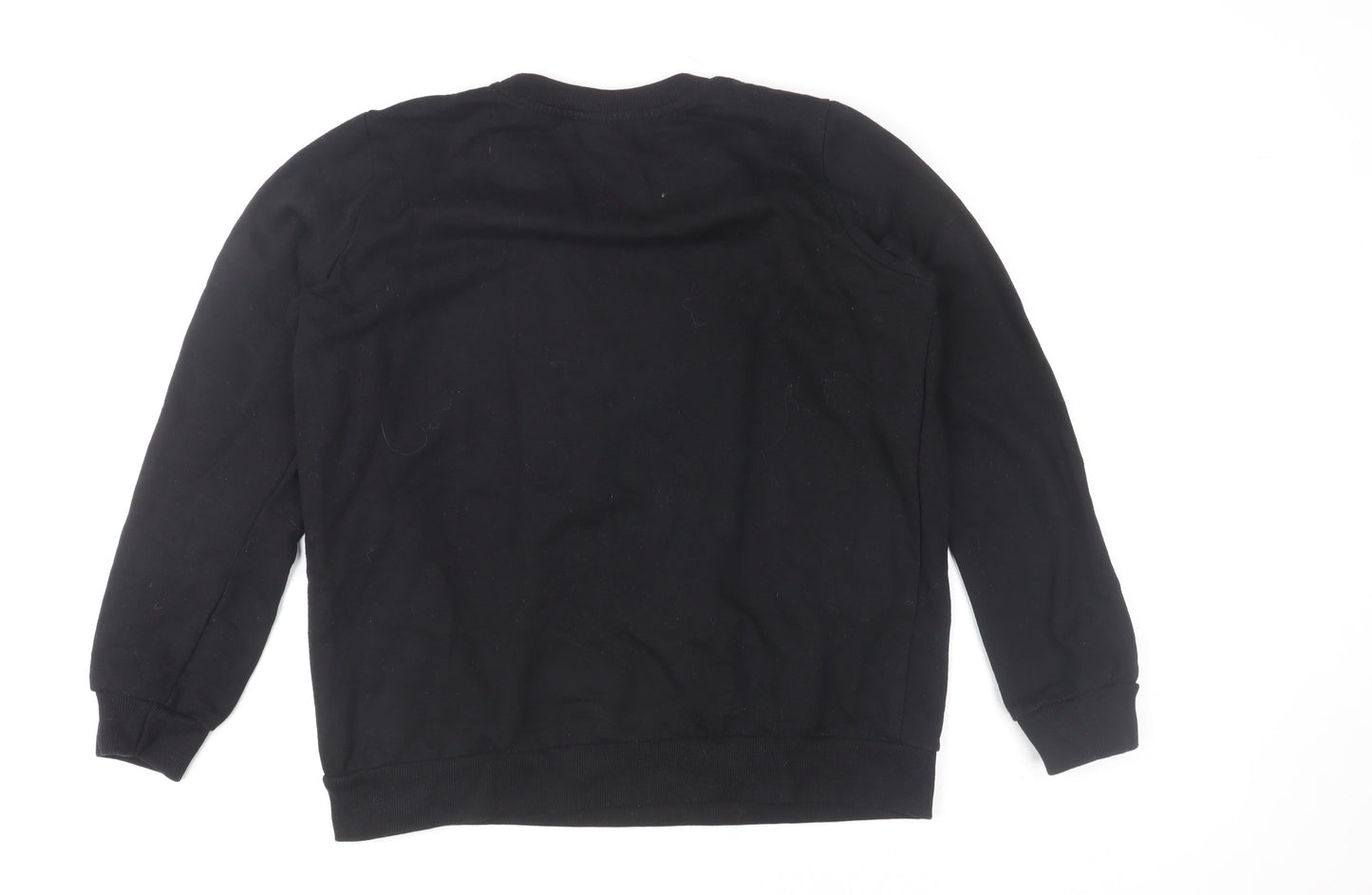 Pep&Co Women's Black Cotton Blend Pullover Sweatshirt Size 8