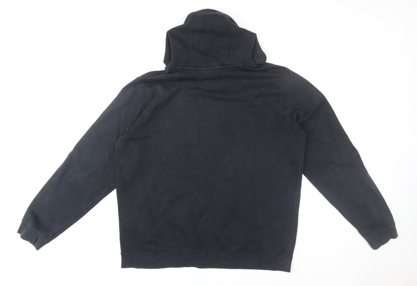 Nike Men’s Black Pullover Hoodie XL Fleece Cotton Blend