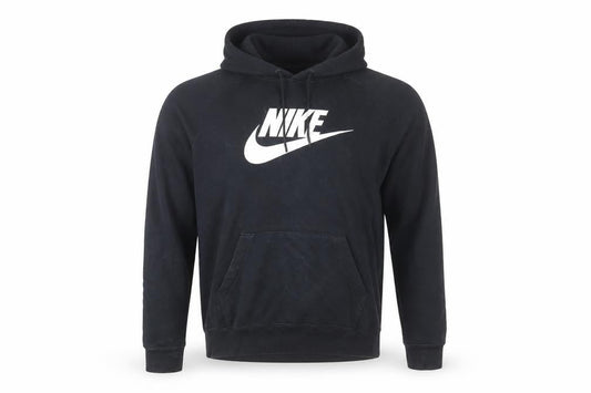 Mens UK M Regular Nike Black Pullover Hoodie