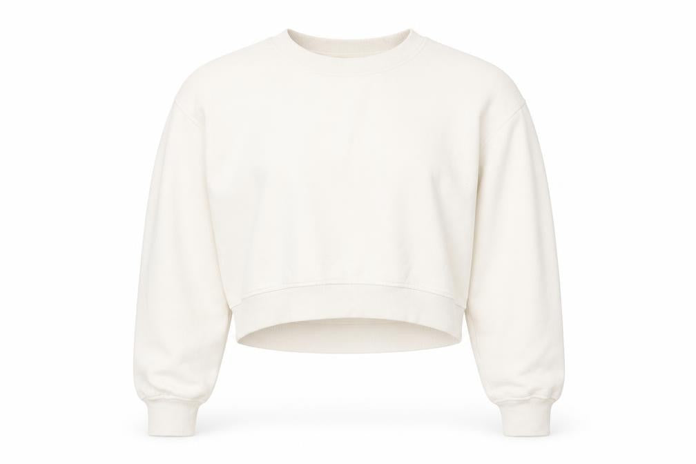 Zara Women Beige Crew Neck Pullover Sweatshirt Small Cotton Blend