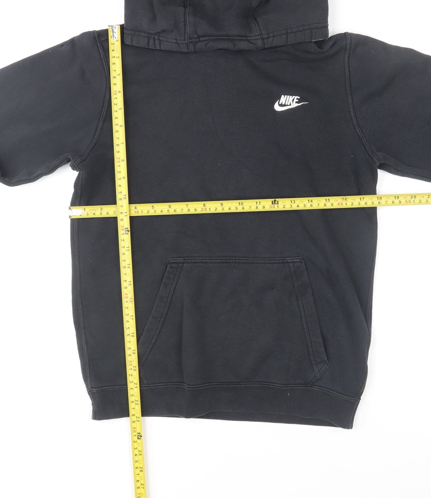 Nike Men's Black Pullover Hoodie XS Regular Fit Fleece Sportswear