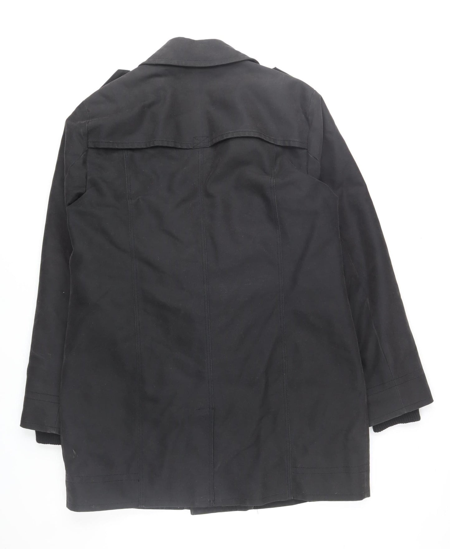 Original Penguin Men’s Black L Pea Coat Cotton Blend Winter Jacket