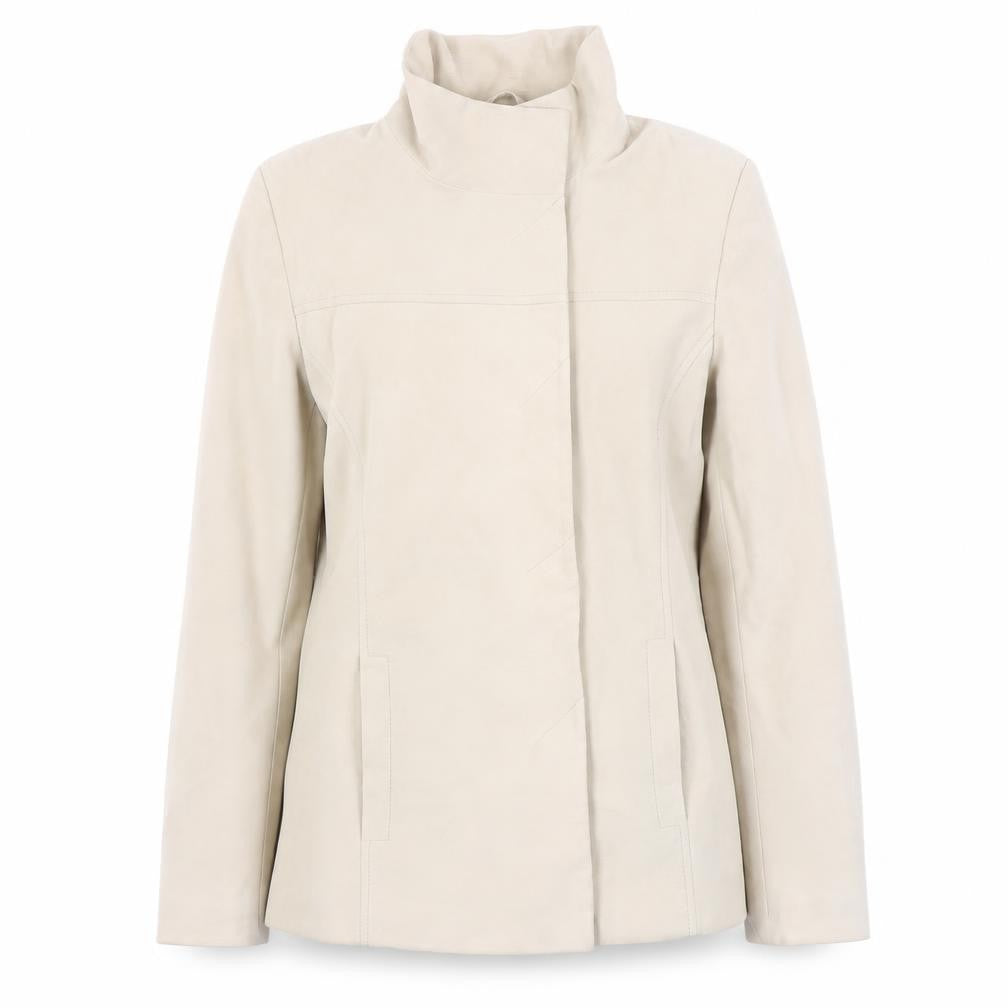 Dorothy Perkins Women’s Beige Cotton Blend Mid-Length Jacket UK 12