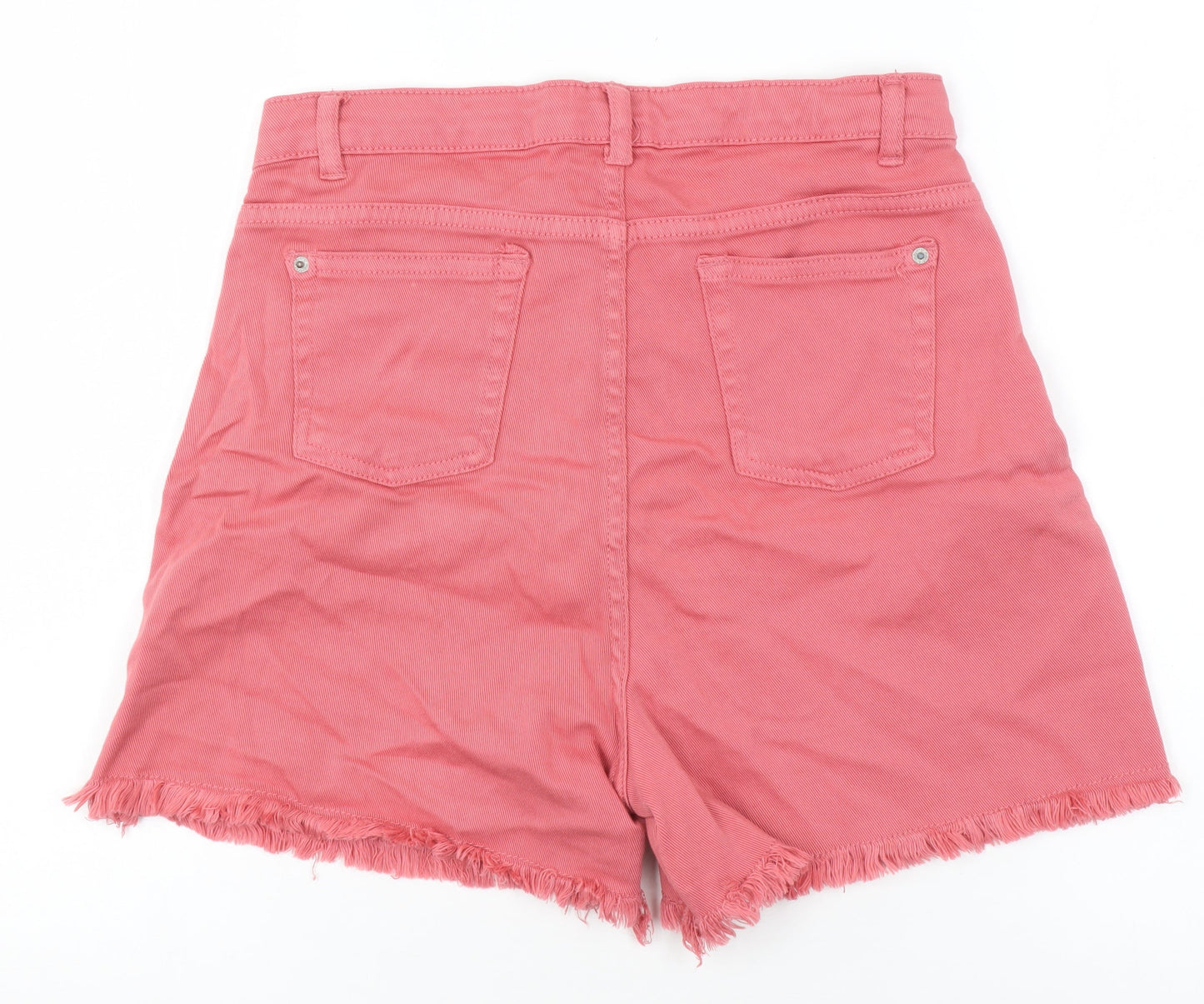 Mayoral Teens Pink Size 18 High-Rise Cut-Off Cotton Stretch Shorts