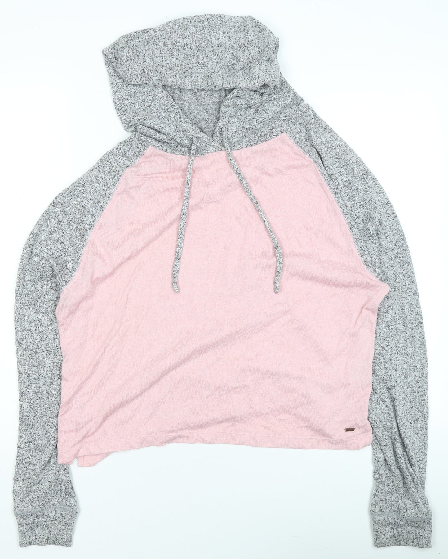 Victoria's Secret PINK Women's Grey & Pink Pullover Hoodie Size S