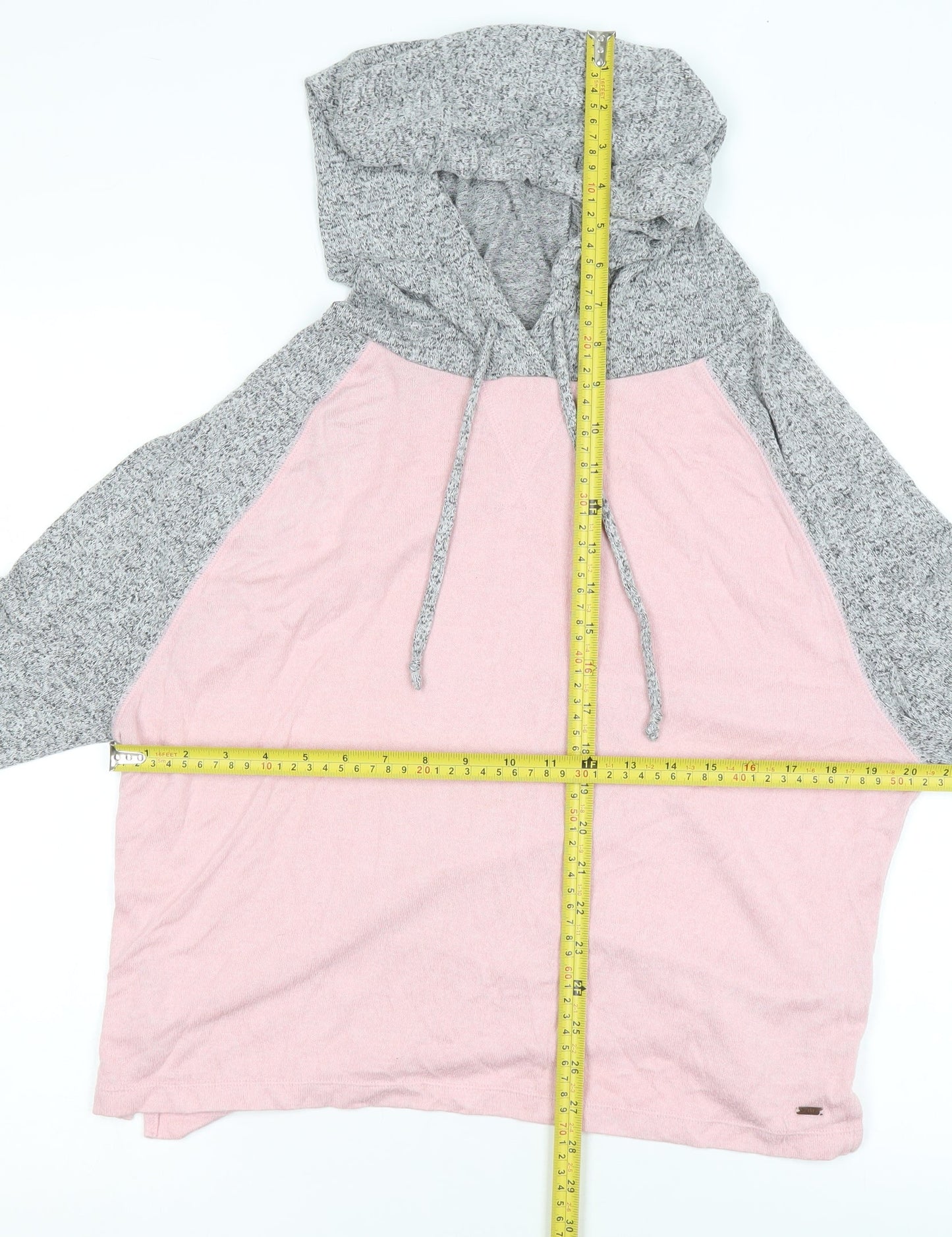 Victoria's Secret PINK Women's Grey & Pink Pullover Hoodie Size S