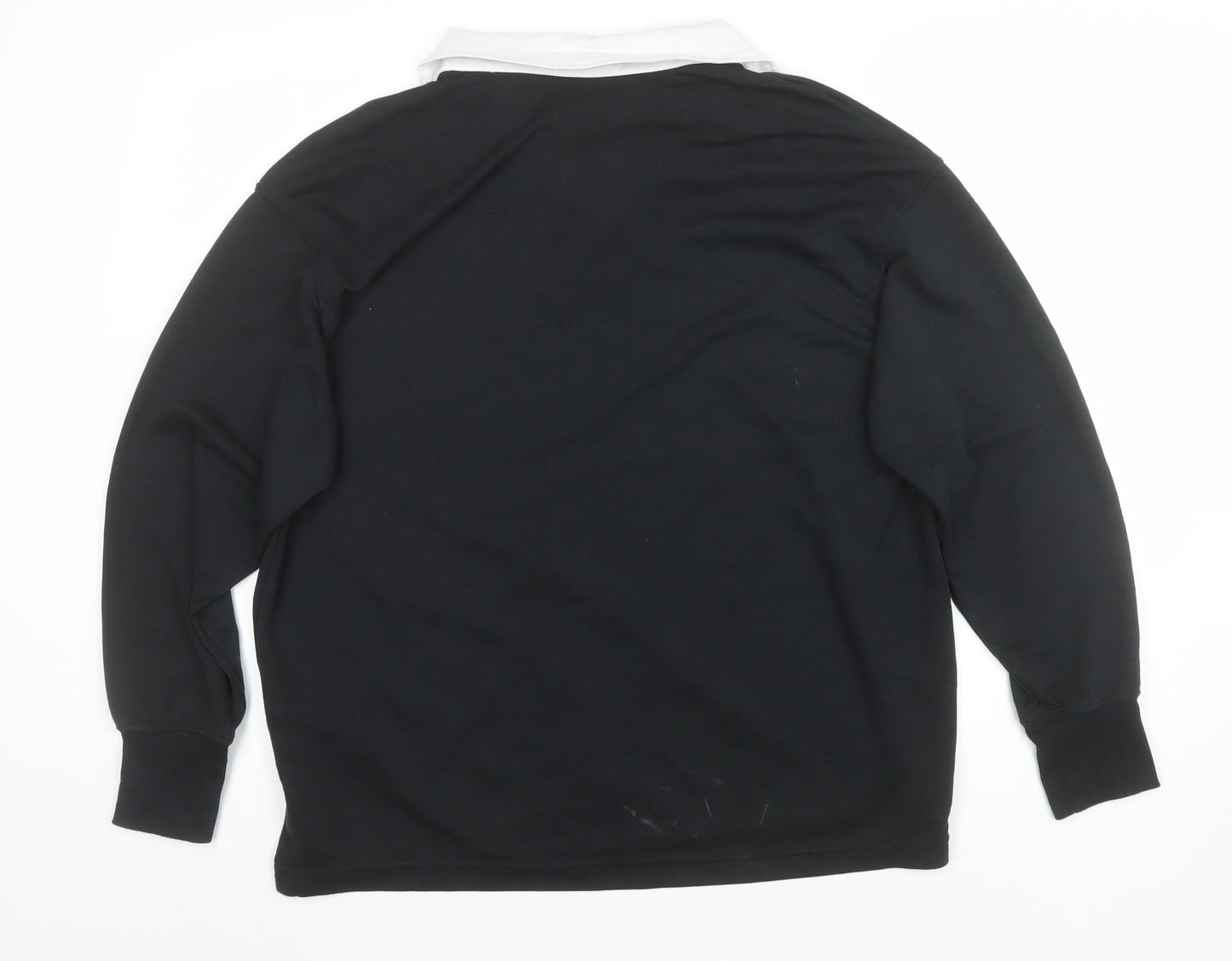 Nike Women's Black Long Sleeve Collared Polo Shirt Size S