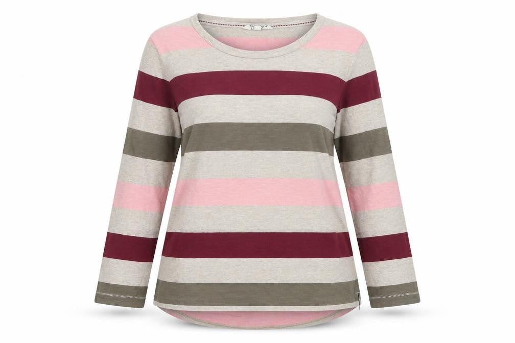 Womens UK Size 8 FatFace Multicoloured Cotton T-Shirt