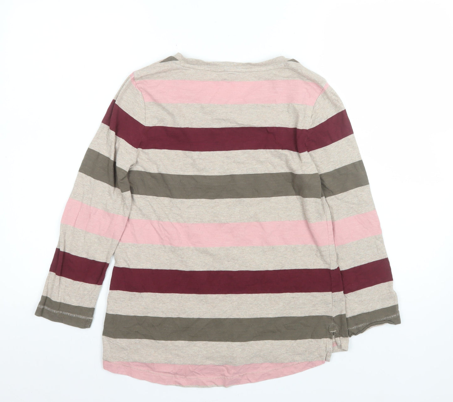 Womens UK Size 8 FatFace Multicoloured Cotton T-Shirt