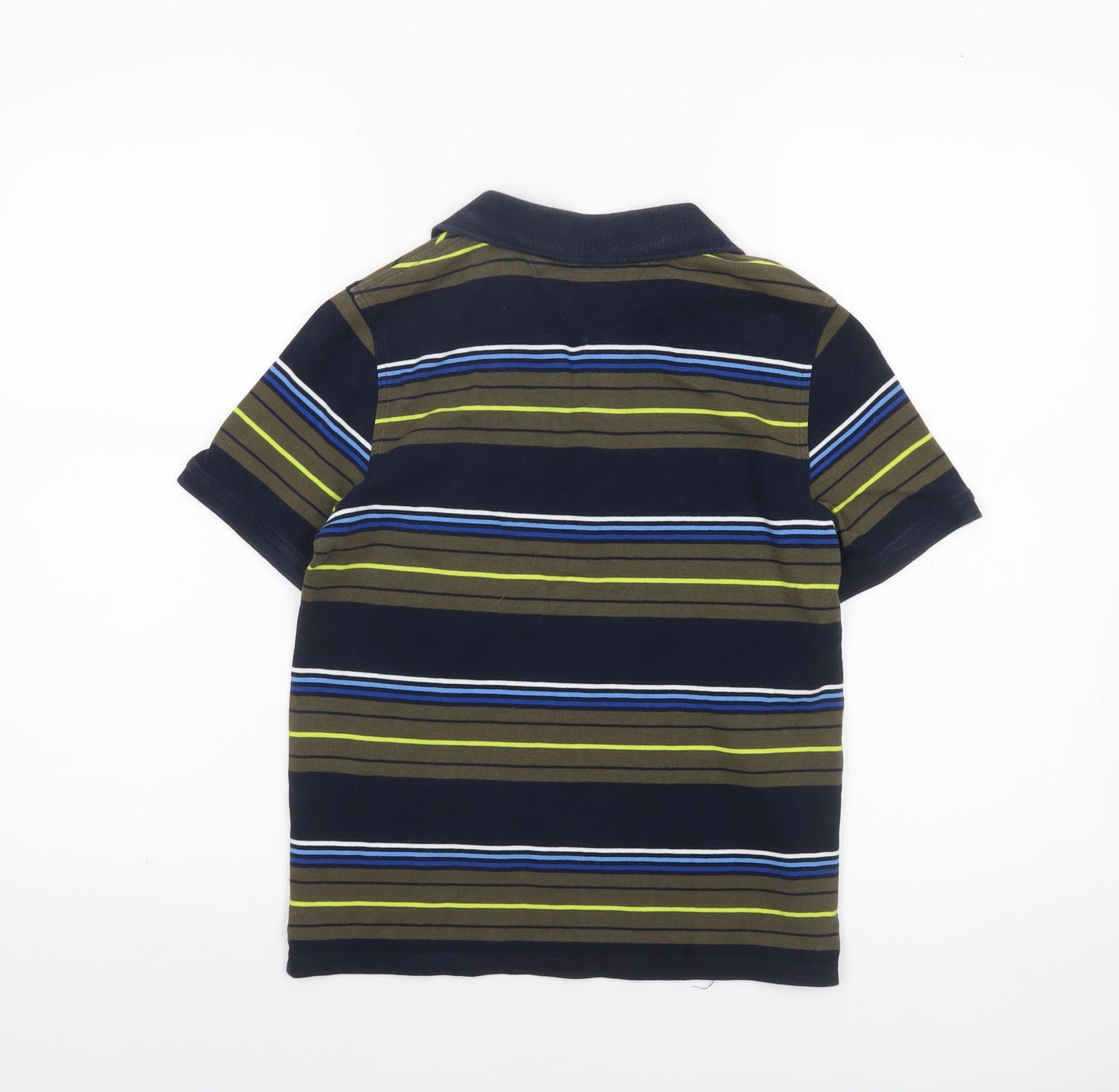 Tommy Hilfiger Boys Multicoloured Striped Polo Shirt 12-14 Years Cotton