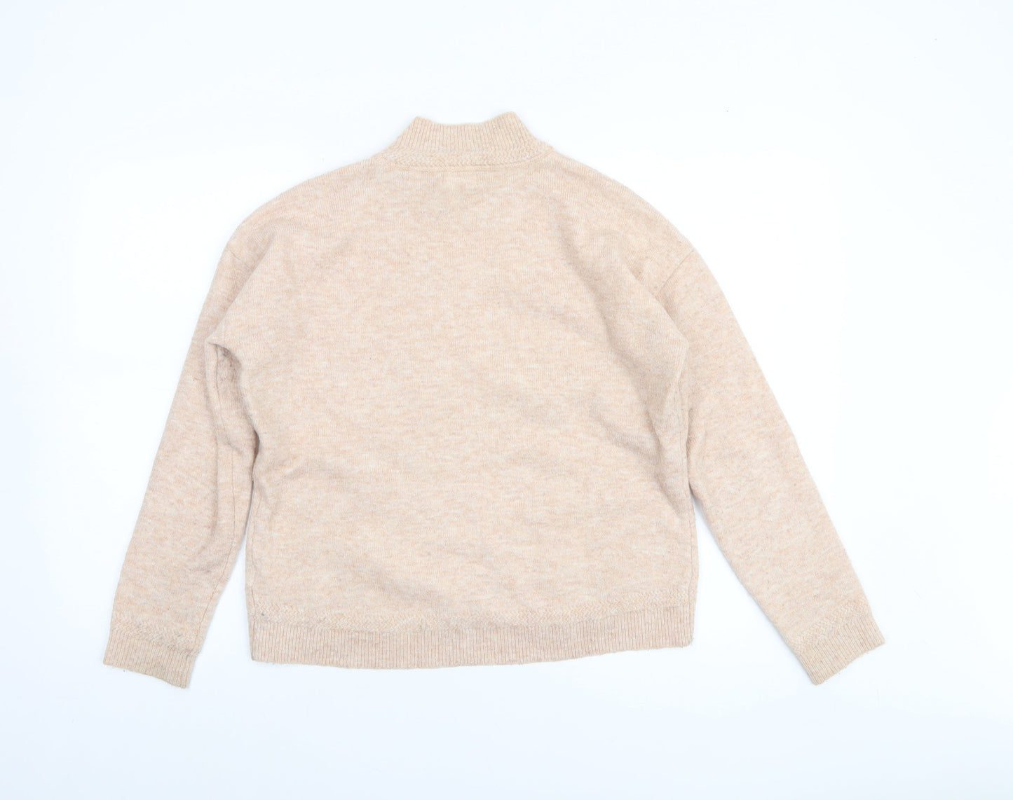 Womens UK 8 Regular Fat Face Beige Pullover Tight-Knit