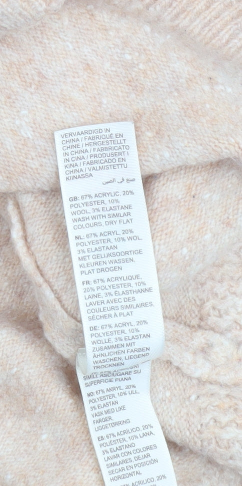 Womens UK 8 Regular Fat Face Beige Pullover Tight-Knit