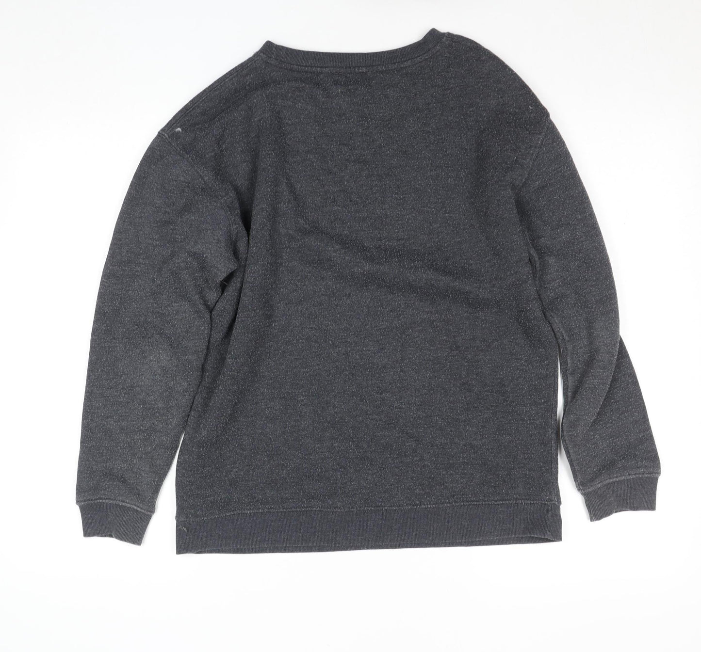 Nobody’s Child Women’s Grey Small Organic Cotton Blend Pullover Sweatshirt