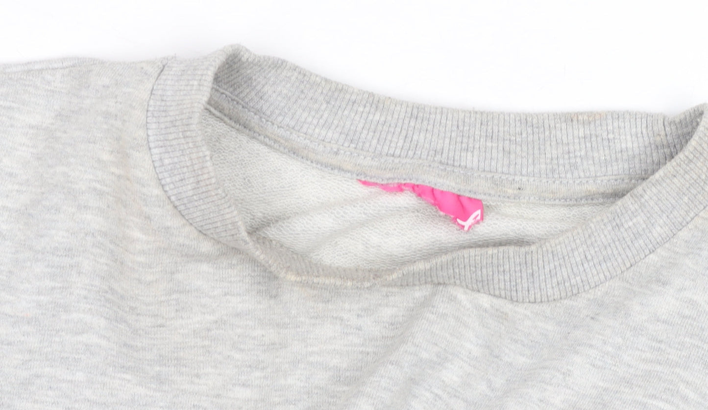 Pineapple Women’s Grey Crew Neck Pullover Sweatshirt Size M 12-14