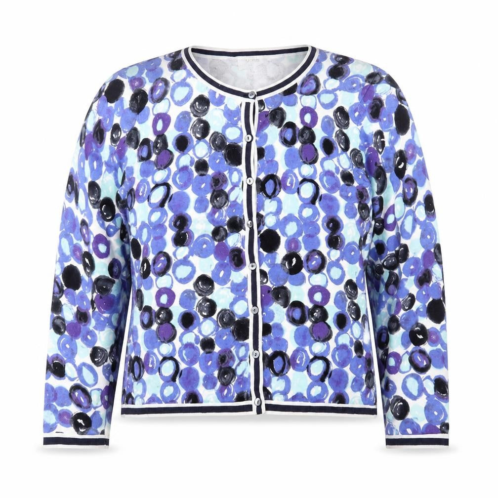 Viyella Women’s Multicoloured Petite L Cotton Button Front Cardigan