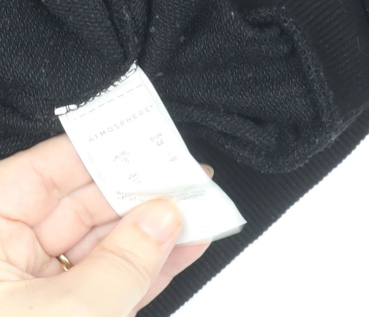 Disney Women Black Minnie Mouse Sweatshirt Size 16 Cotton Blend