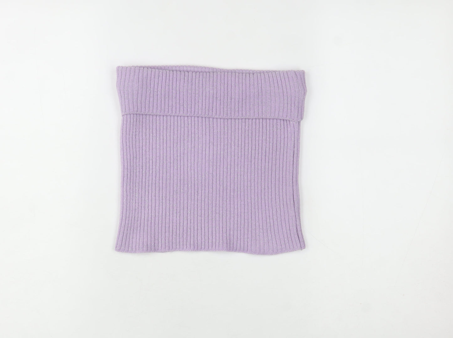 Todayswoman Womens Purple Strapless Ribbed Knit Camisole Top Size 14/16
