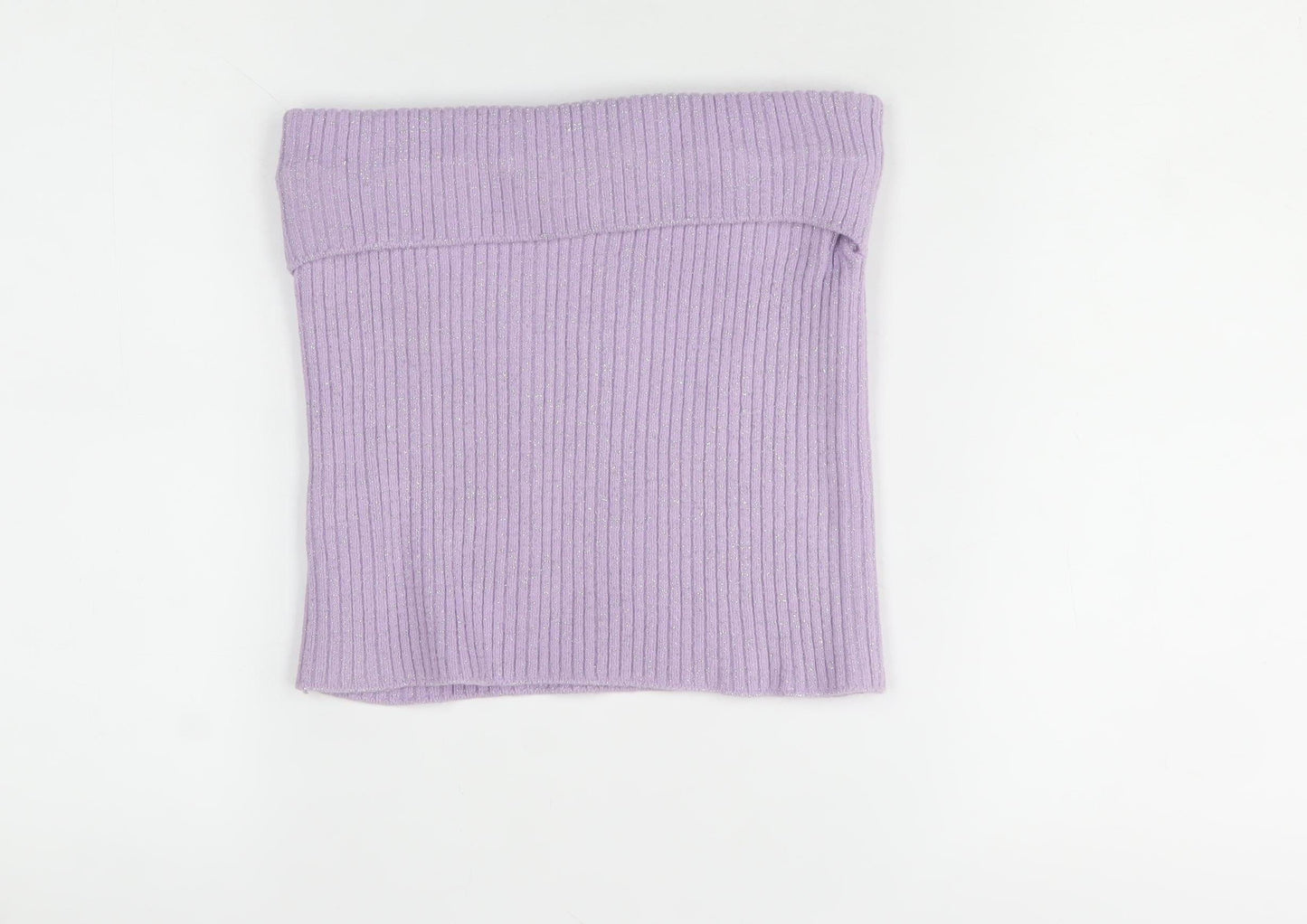 Todayswoman Womens Purple Strapless Ribbed Knit Camisole Top Size 14/16