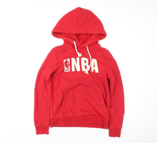 Mens UK XS Regular NBA Red Pullover Hoodie