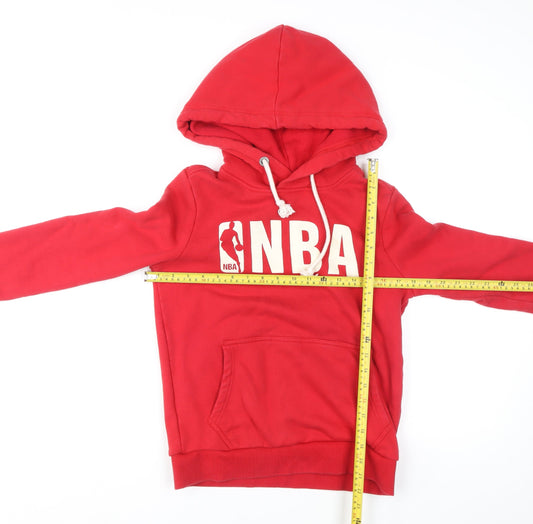 Mens UK XS Regular NBA Red Pullover Hoodie