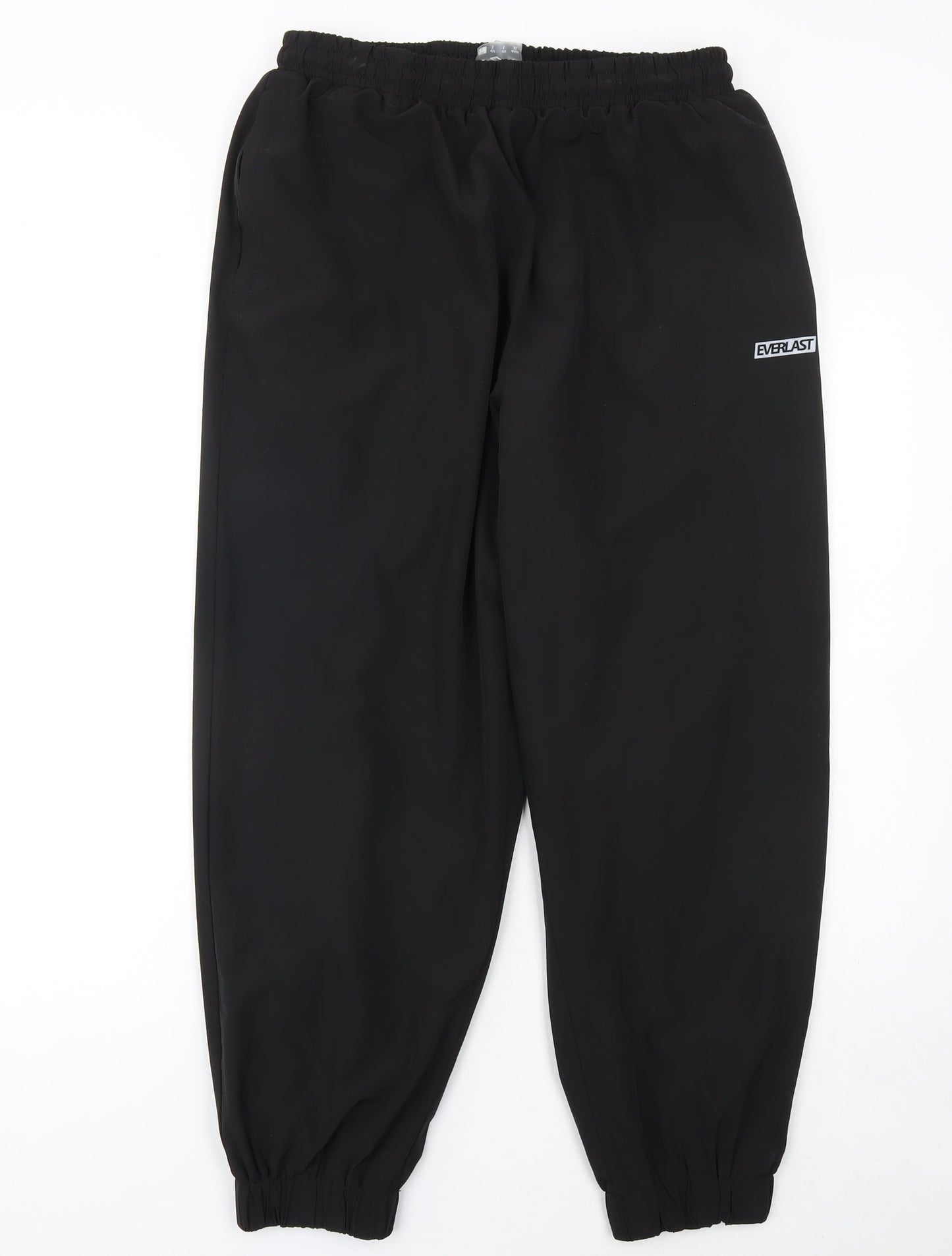 Everlast Men's Black L Jogger Trousers Woven Polyester Gym Pants