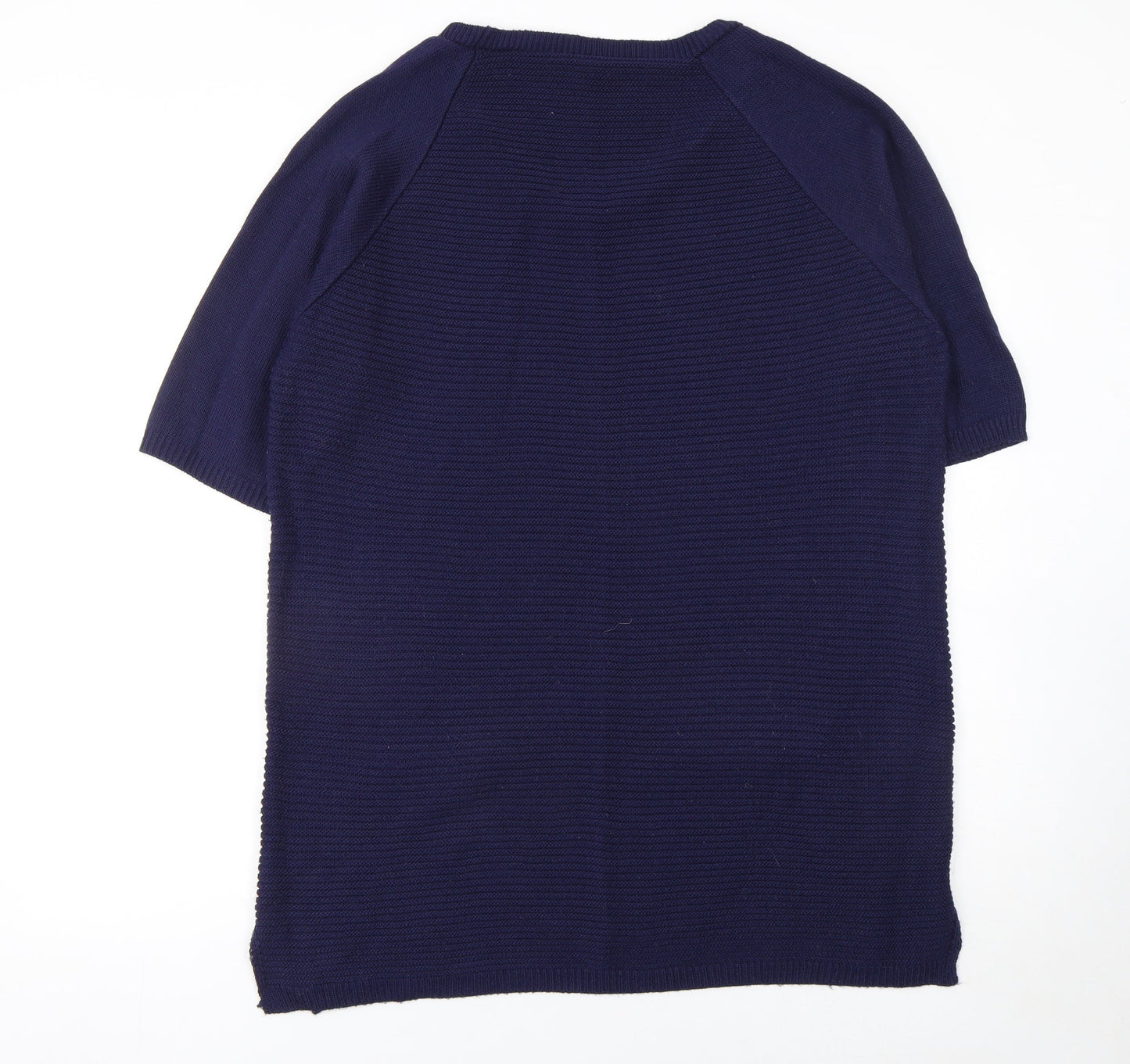 Arcadia Women’s Blue Knit Short Sleeve Pullover Jumper Size 18