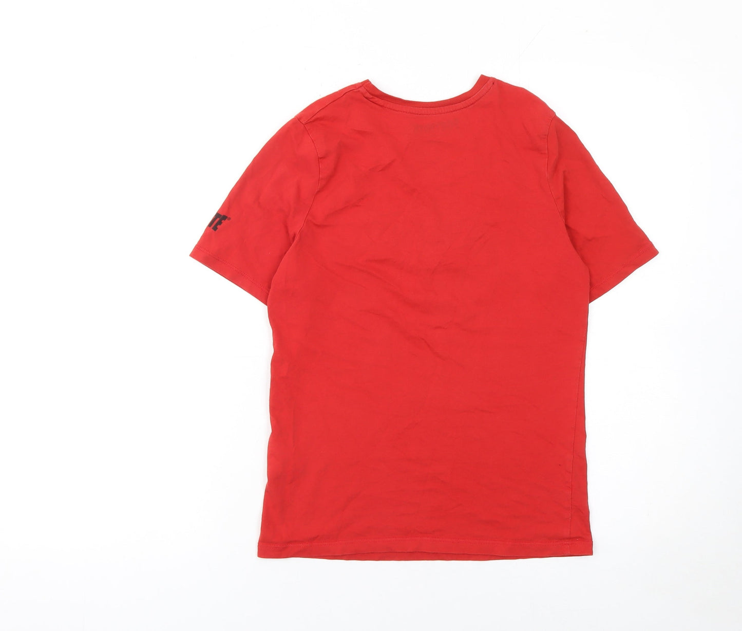 Fortnite Boys Red 146cm Graphic Print Cotton Short Sleeve T-Shirt