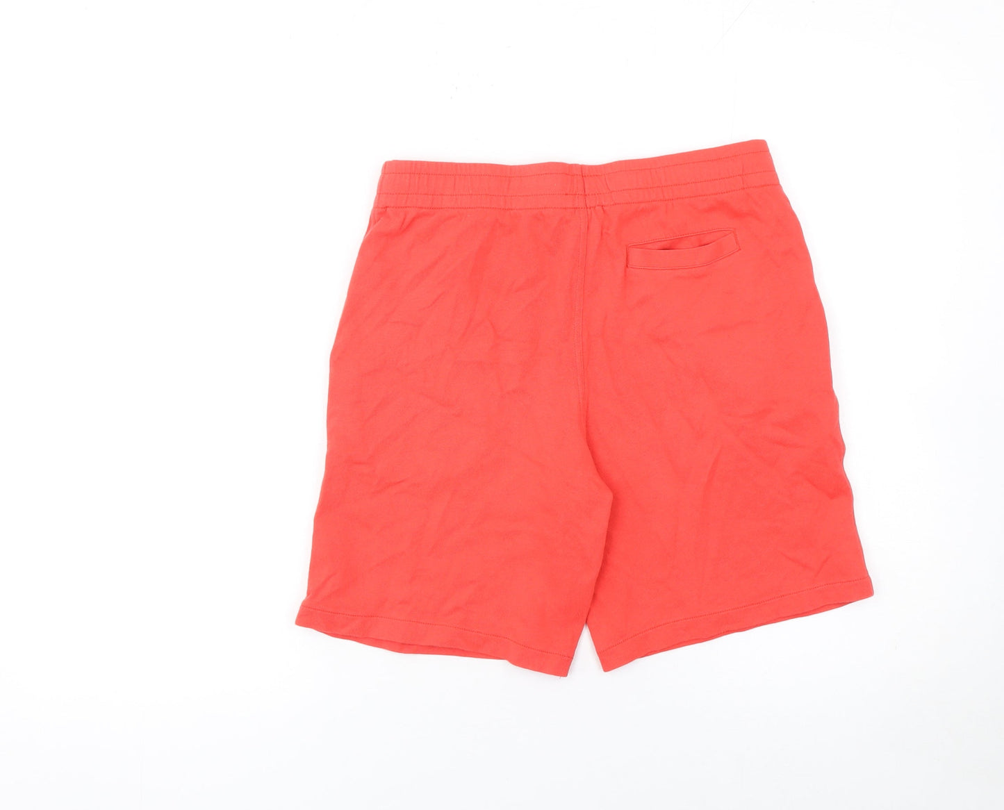 Ralph Lauren Boys Red Cotton Sweat Shorts Size 14-16 Years Drawstring Waist