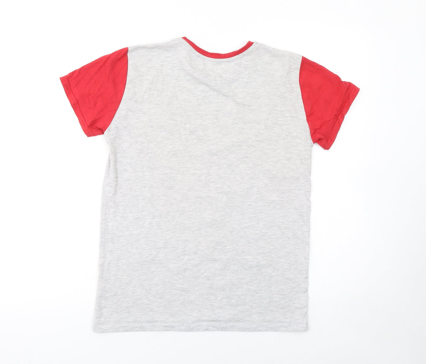 Liverpool FC Boys Grey Red Short Sleeve T-Shirt 10-11 Years Football Fan Top