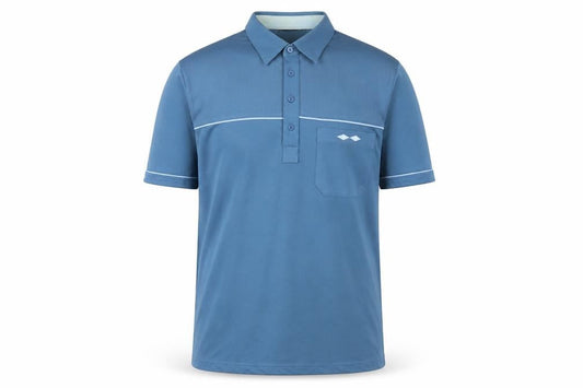 Tom Hagan Men's Blue Short Sleeve Polo Shirt Size M Regular Fit