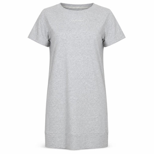 Calvin Klein Womens Grey Cotton Jersey T-Shirt Nightshirt XS