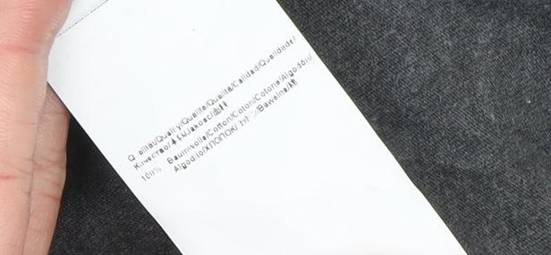 Hugo Boss Men's Grey Cotton Crew Neck Short Sleeve T-Shirt L