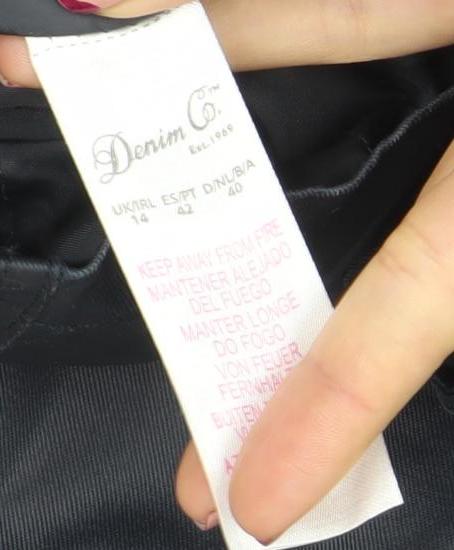 Duchamp Womens Blue Belted Biker Jacket Size 14