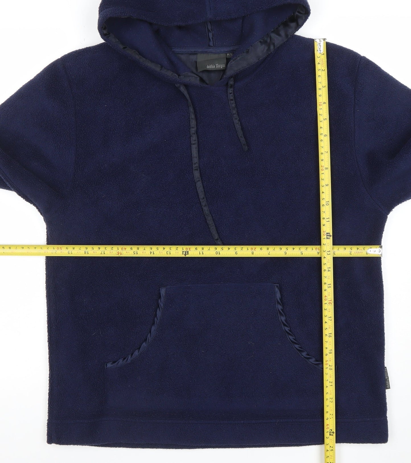 Debbie Morgan Women’s Navy Blue Fleece Pullover Hoodie M/L