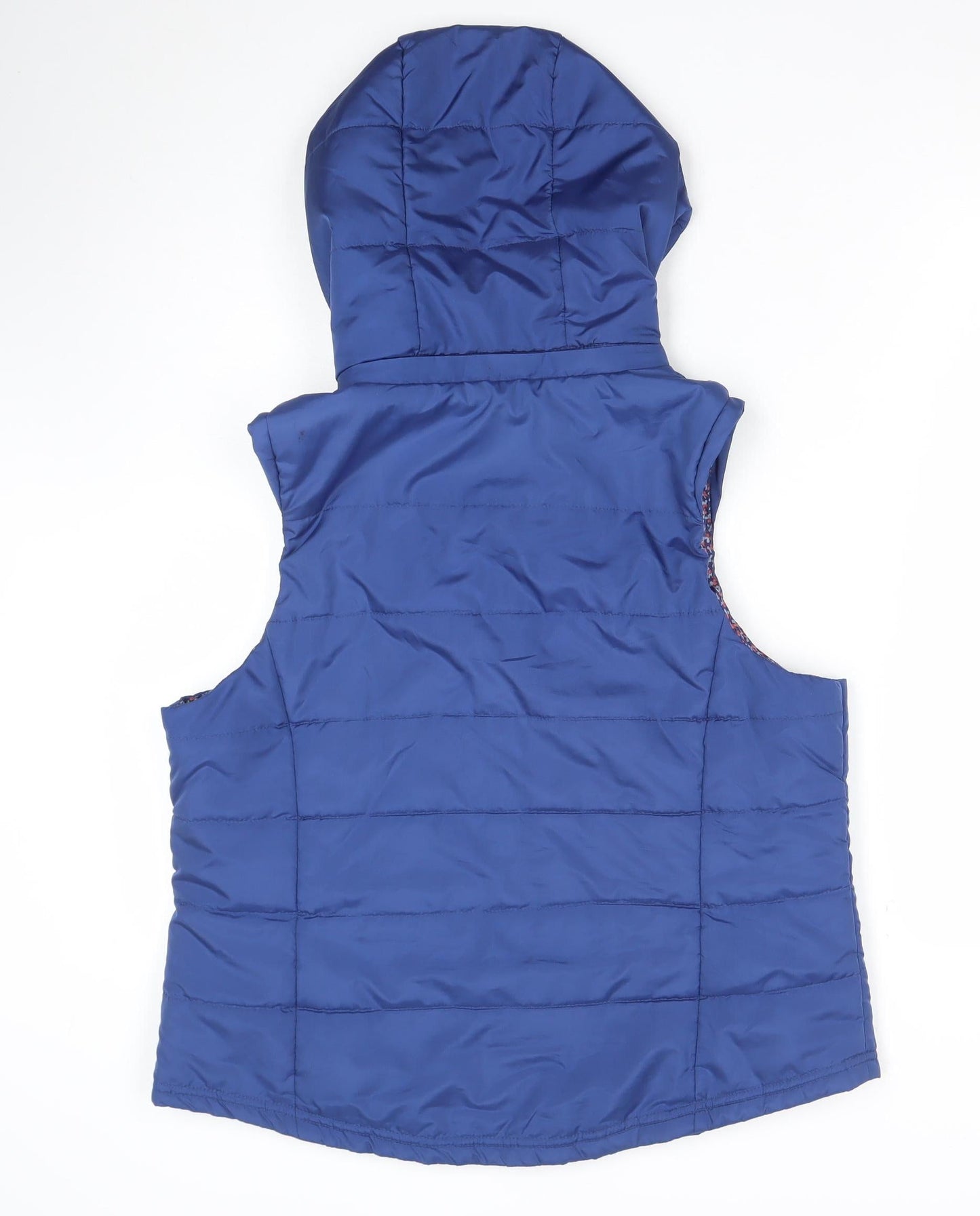Lakeland Women's Blue Puffer Hooded Waistcoat Size 14