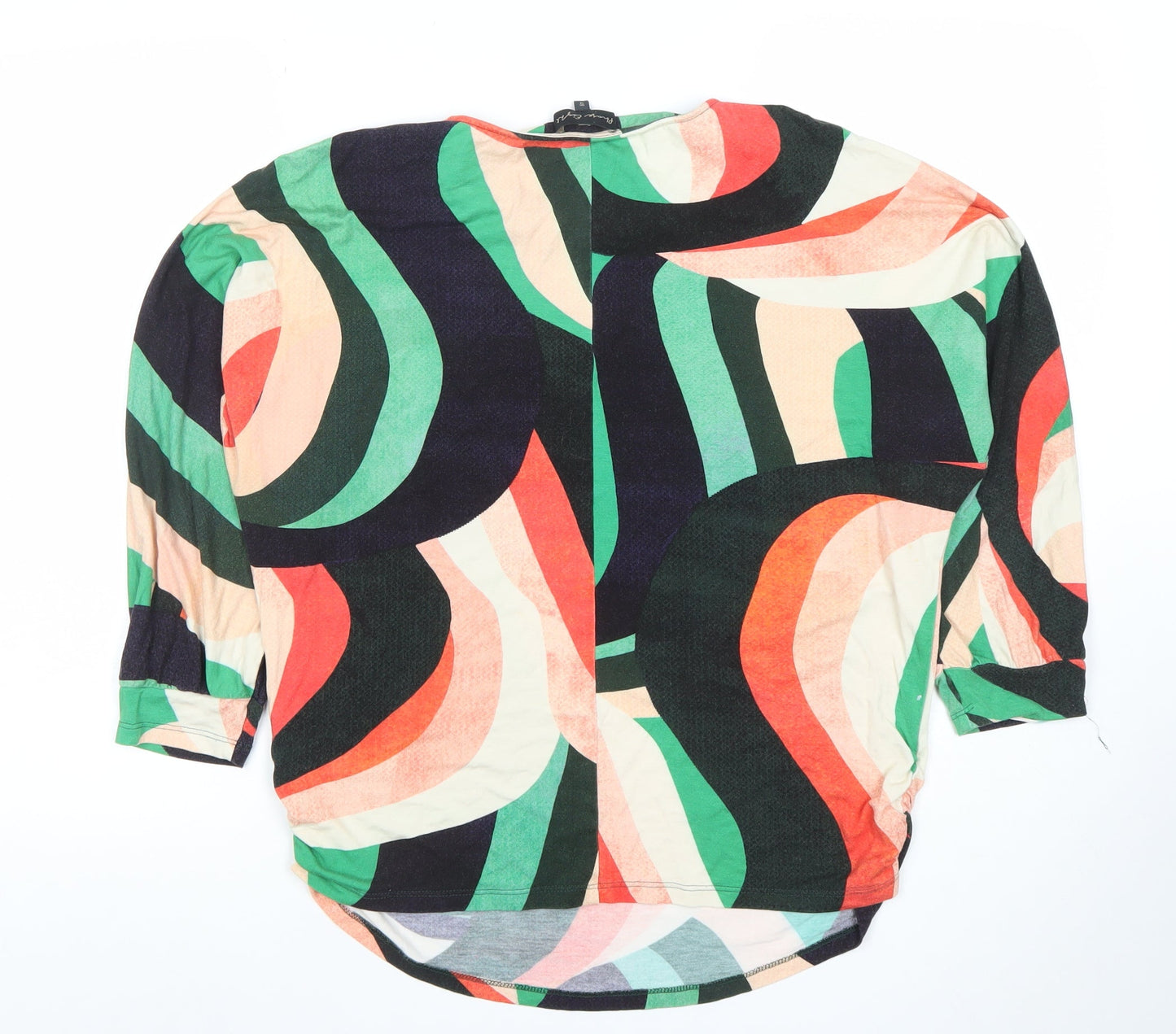 Phase Eight Women's Multicoloured Size 14 Viscose Tunic Top 3/4 Sleeve