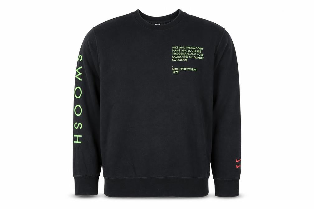 Mens UK S Regular Nike Black Pullover Sweatshirt