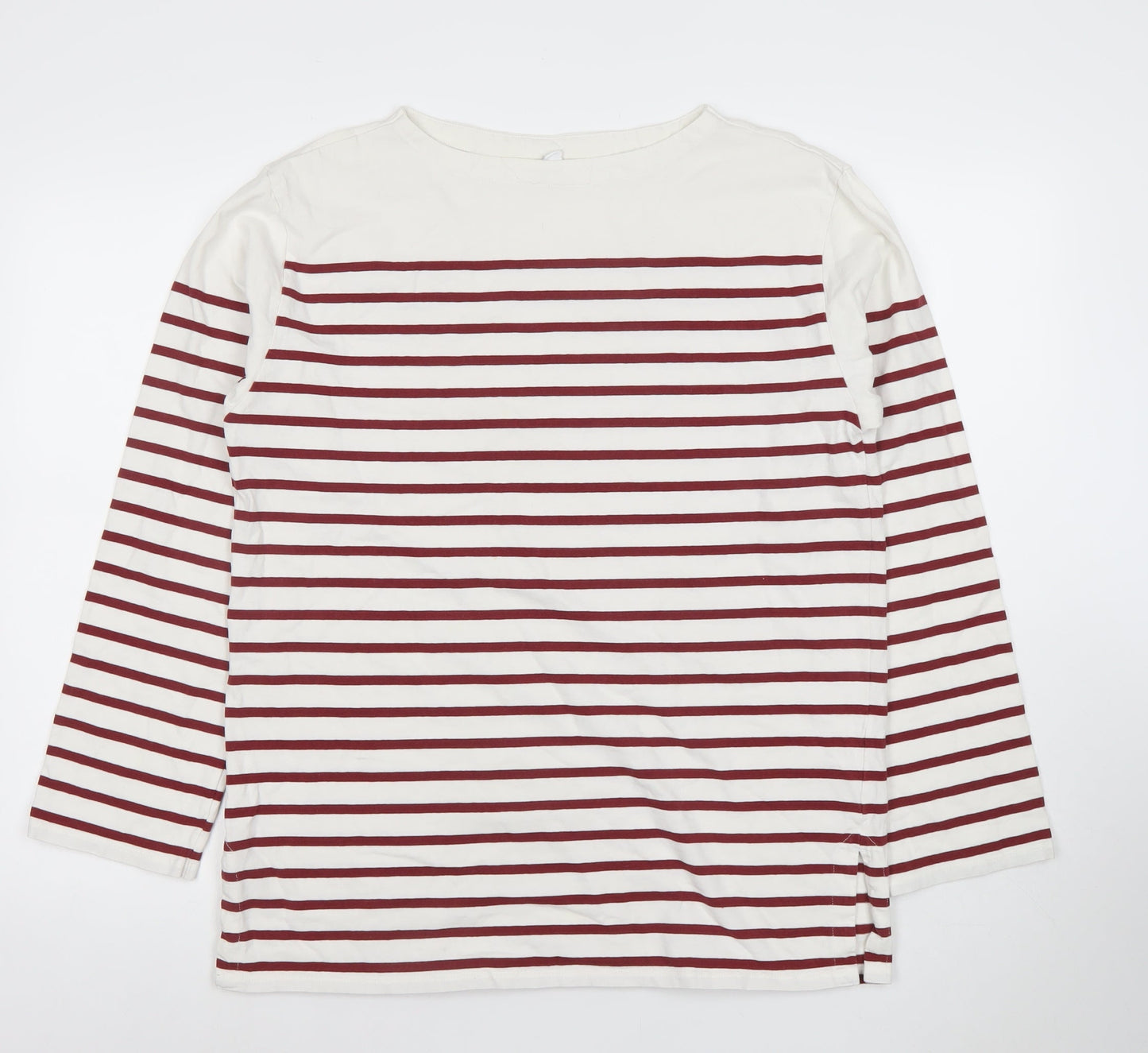 Uniqlo Women’s Multicoloured Striped Long Sleeve Cotton T-Shirt M