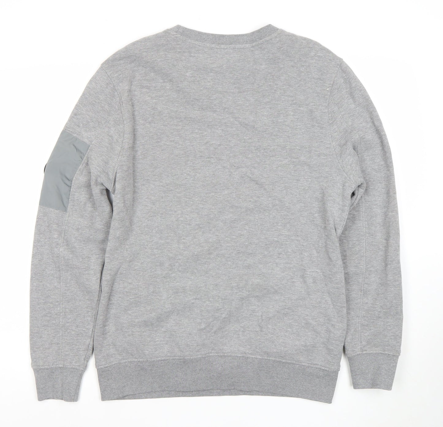 Mens UK L Regular Firetrap Grey Pullover Sweatshirt