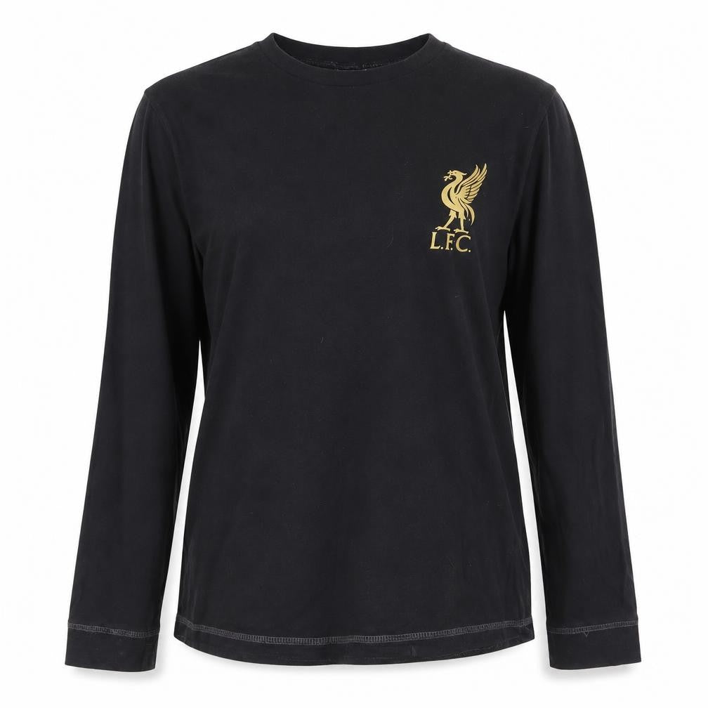 Pyjamas.com Teens Black LFC Long Sleeve Cotton T-Shirt L