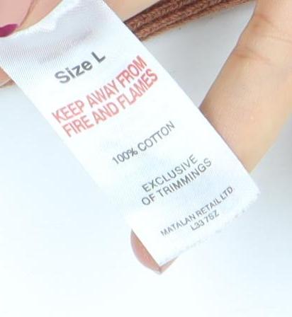 EASY Men's Brown Retro Striped Collared Polo Shirt Size L Cotton Zip Neck