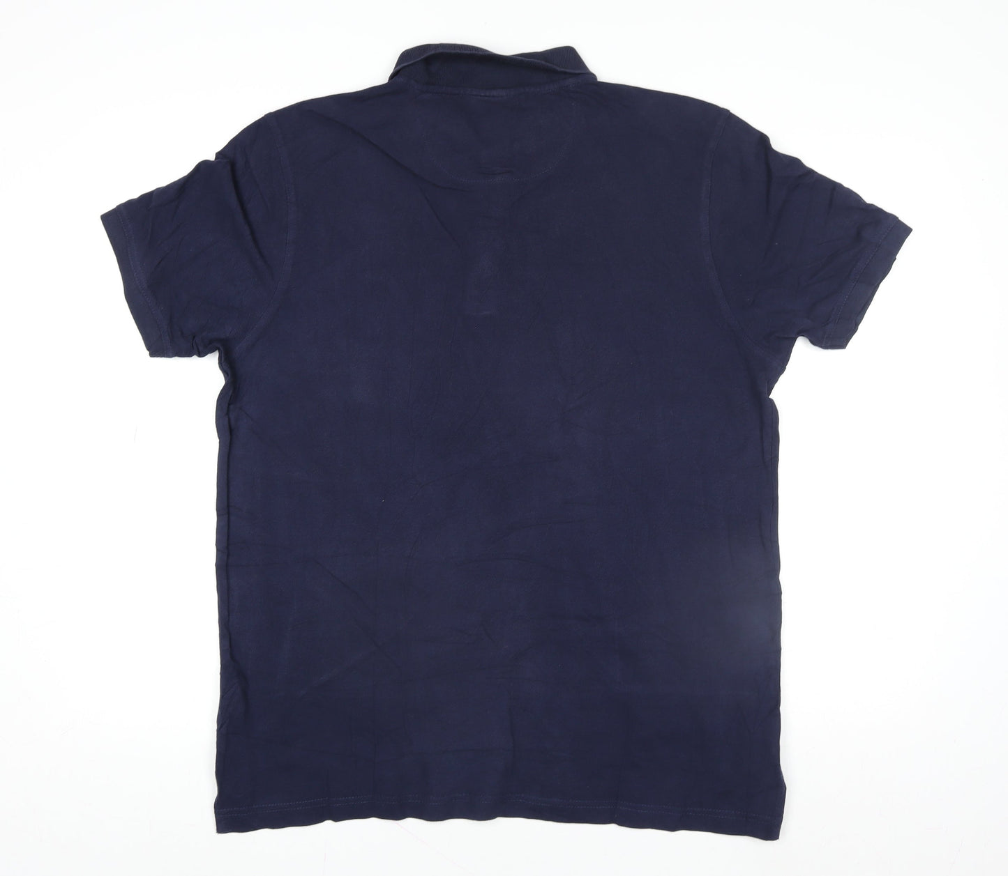 Pierre Cardin Men's Blue Cotton Polo Shirt Size L Casual Classic