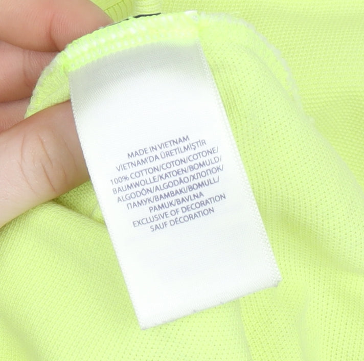 Ralph Lauren Men's Yellow Classic Fit Polo Shirt L Cotton