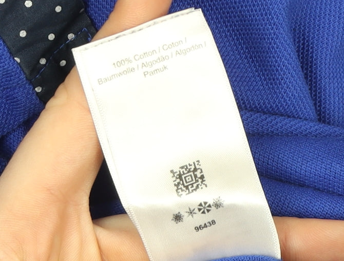 Fred Perry Men's Blue 2XL Slim Fit Cotton Polo Shirt