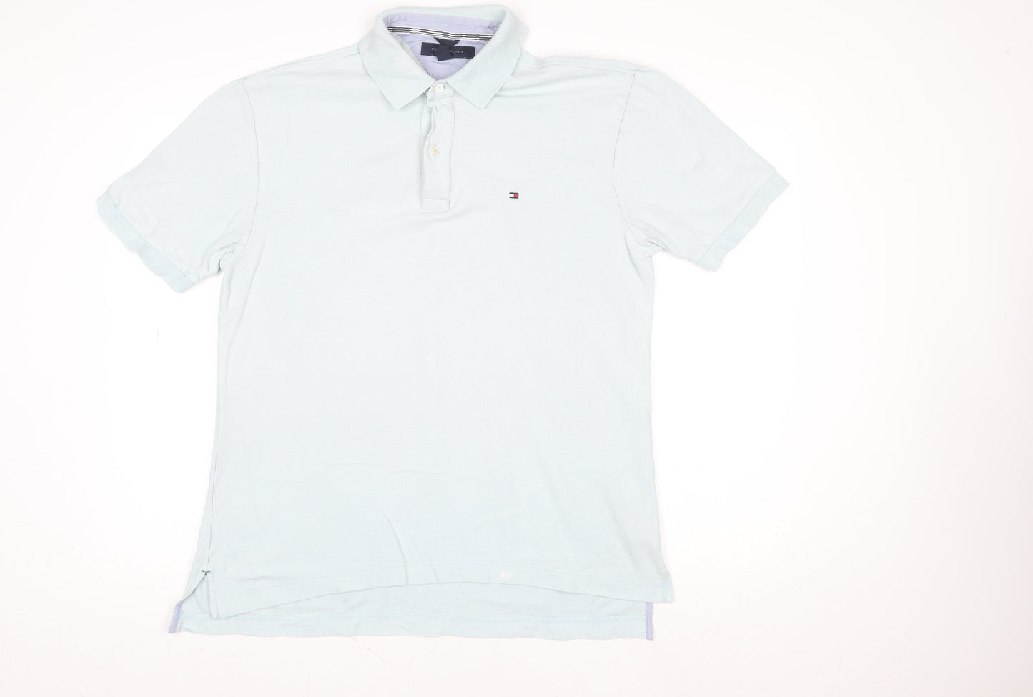 Tommy Hilfiger Men’s Light Blue Regular Fit Cotton Polo Shirt M