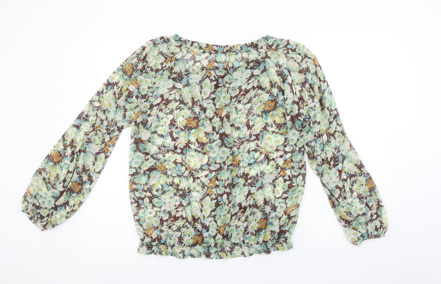 Wallis Women’s Multicoloured Floral Chiffon Tunic Blouse M