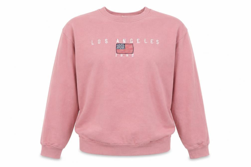 Daisy Street Womens Pink Los Angeles 1992 Sweatshirt UK 10