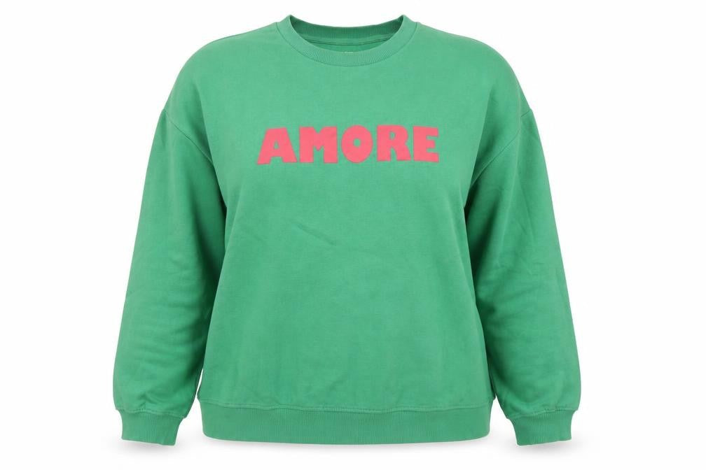 Kiabi Women Green Amore Recycled Polyester Sweatshirt XL