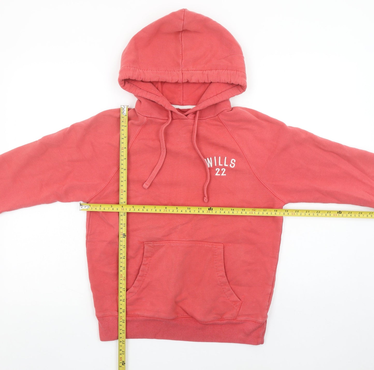 Womens UK 8 Regular Jack Wills Pink Pullover Hoodie